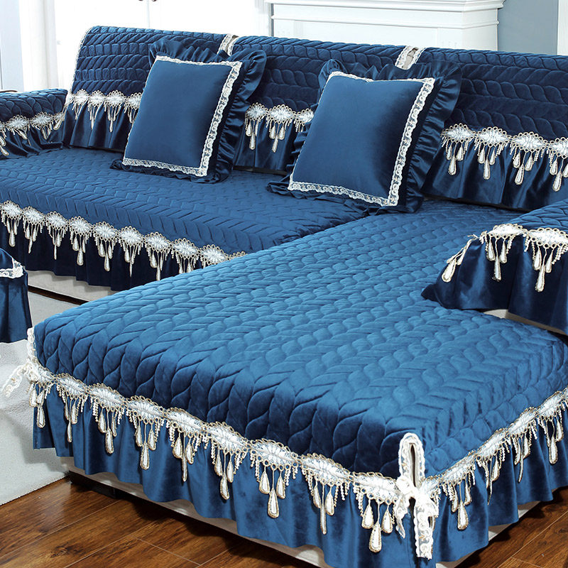 高档欧式沙发套全包套通用型秋冬季毛绒布艺沙发垫防滑罩盖巾包邮