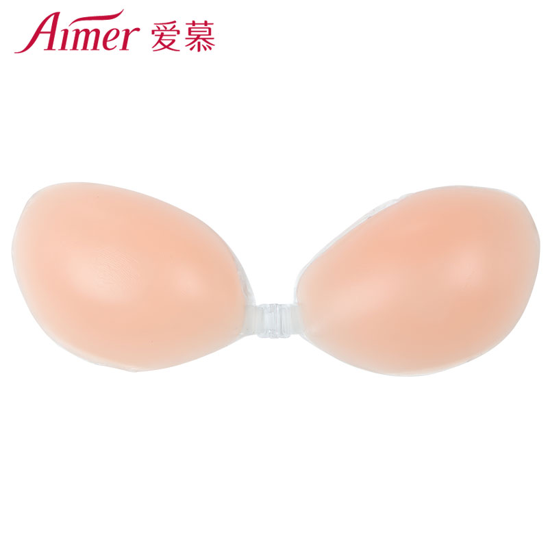 aimer爱慕内衣专柜正品聚拢丰胸肤色隐形硅胶文胸AM99014