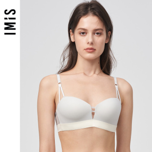 爱美丽IMIS内衣聚拢无托钻石杯加厚海绵模杯文胸IM17BKS1