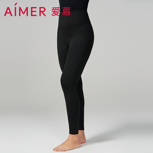 爱慕23AW魔力打底保暖内衣女秋冬单层磨毛高腰打底裤AM828922