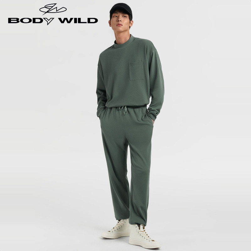 BODY WILD基础家居缩口长裤男士家居裤ZBN42UK1A