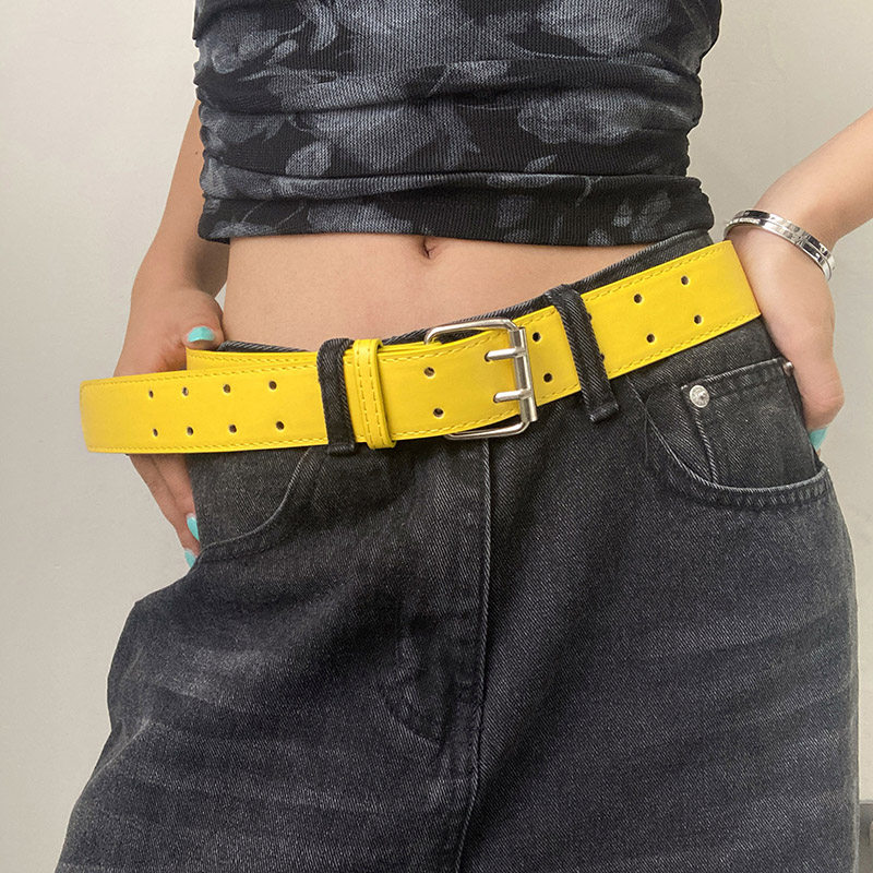 腰带女款2026新款 百搭装饰配饰牛仔裤带y2k美式高街潮流皮带男款图片