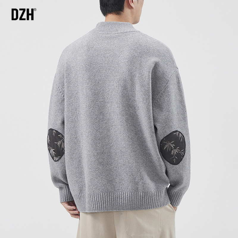 男士灰色毛衣男冬季宽松长袖拼接上衣套头打底衫内搭针织衫秋冬款,男装,针织衫/毛衣,淘宝优惠券,粉丝福利购,淘宝优惠卷