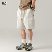 男夏季 短裤 子宽松五分裤 米色工装 男 休闲大码 裤 2026新款 男士 男款