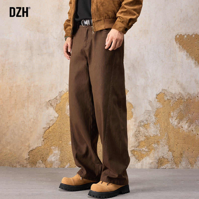 美式运动直筒休闲裤纯棉