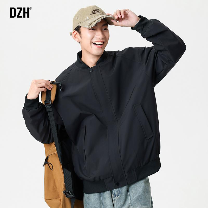 休闲棒球服外套宽松运动夹克