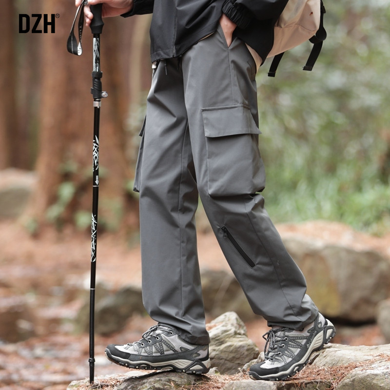 男士户外三防冲锋裤男防风防水春秋季2026新款工装伞兵裤直筒裤子