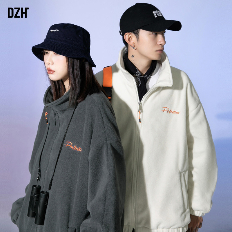 男士情侣冬季摇粒绒外套男秋冬褂子上衣冬男装2022新款情侣装衣服