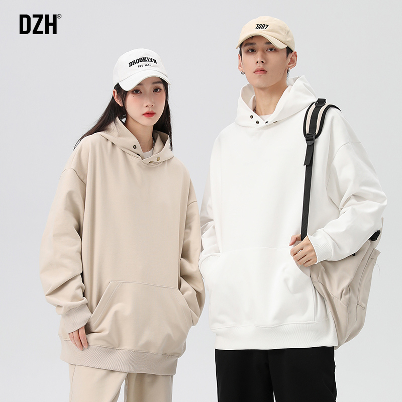 情侣装美式连帽卫衣春季男2025新款爆款慵懒风oversize外套连帽衫