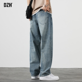 裤 子宽松大码 长裤 老爹牛仔裤 2026年新款 男直筒美式 男裤 男士 休闲裤