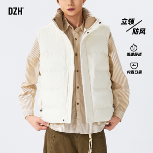 男士美式棉马甲男款加厚外穿冬2025新款保暖立领棉服棉外套棉坎肩