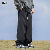 男款 春季 男裤 黑色美式 2026新款 慵懒休闲裤 松弛宽松直筒裤 男士 卫裤