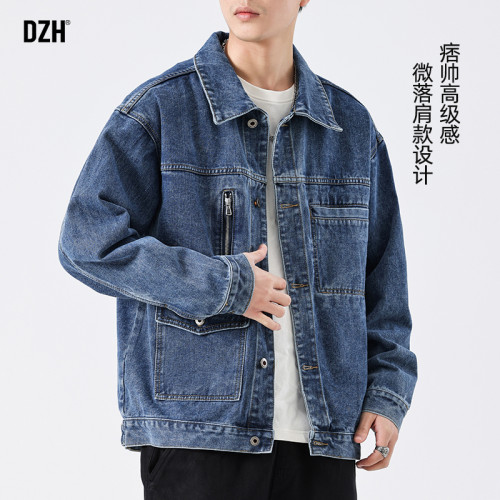美式水洗工装潮牌牛仔外套