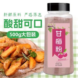 薯条商用 甘梅粉撒料500g瓶装 家用梅子粉100g炸鸡甘梅鸡排地瓜罐装