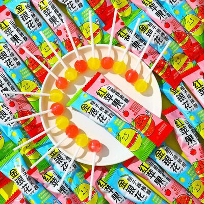 儿童糖果金银花柚子棒棒糖
