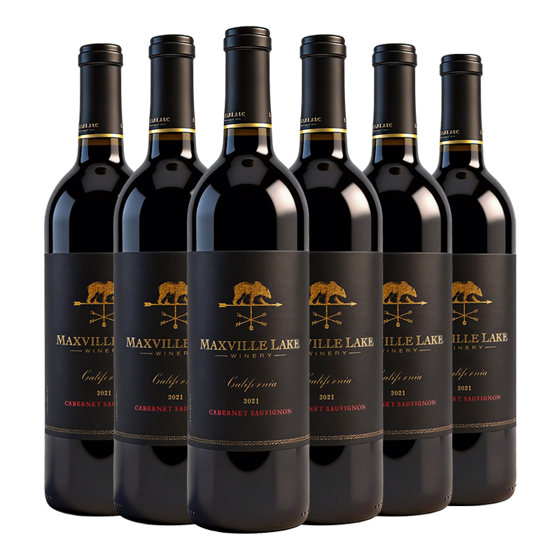 美国马克斯威精选加州赤霞珠干红葡萄酒13.5度750ml原瓶进口红酒
