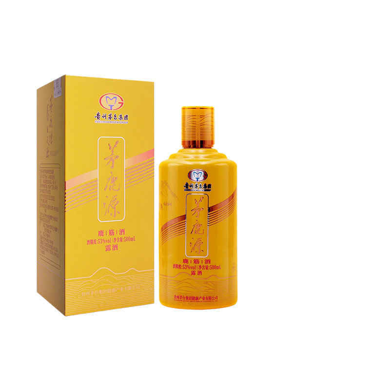 中酒网  茅台集团 茅鹿源鹿筋酒53度酱香型露酒53度500ml礼盒送礼