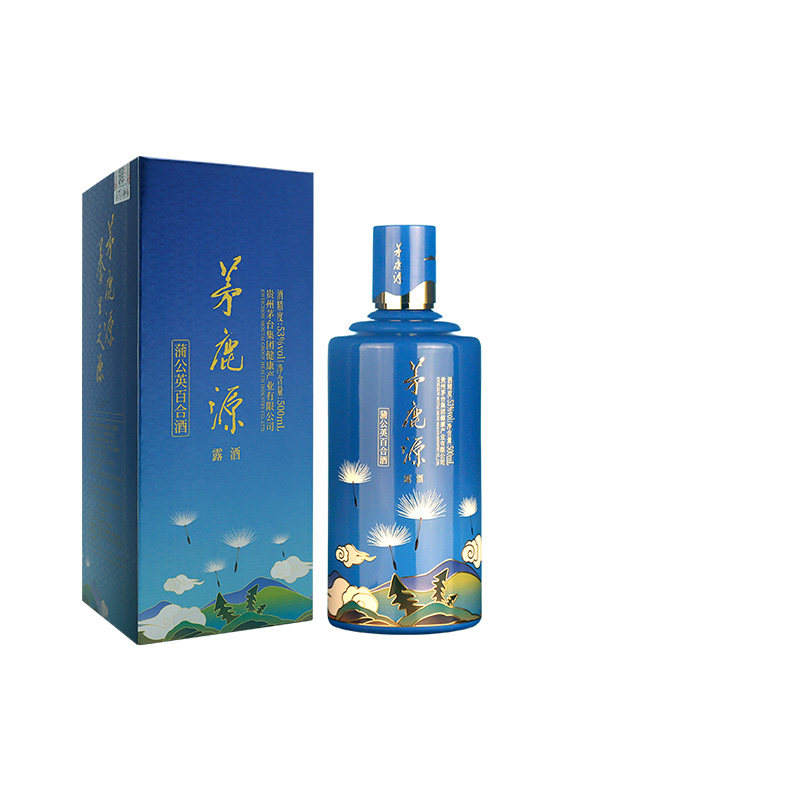 中酒网  茅台集团茅鹿源蒲公英百合53度酱香型露酒500mL商务宴请