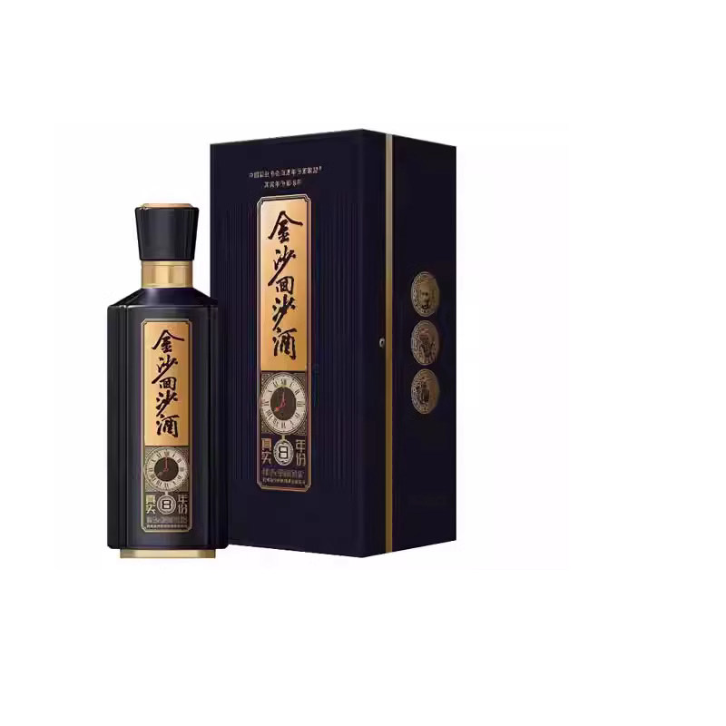 中酒网 金沙真实年份8年金沙回沙酒53度500ml单瓶贵州酱香型白酒
