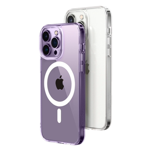 switcheasy适用苹果15Promax透明防摔手机壳iPhone14Pro军规抗摔保护套磁吸无线充电14Plus保护壳轻薄手机套