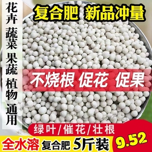 花肥料复合肥蔬菜农用种菜通用型化肥料果树盆栽氮磷钾三元 硫酸镁