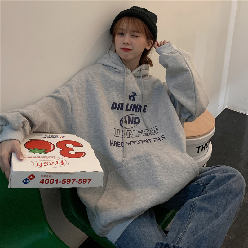 Plush sweater real shot Hooded Sweater