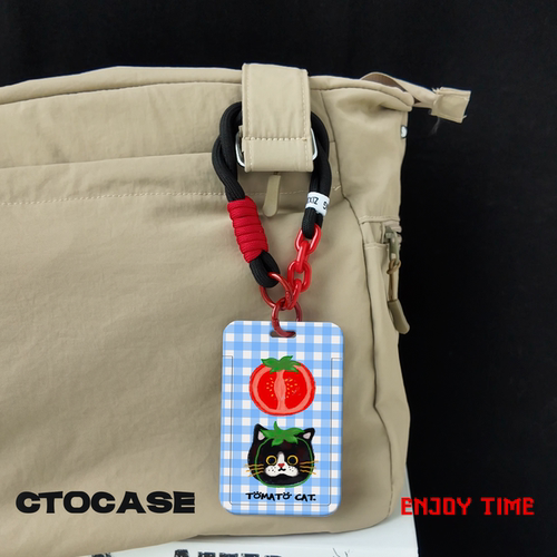 番茄猫学生证防丢挂绳卡套