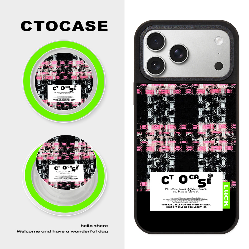 CTOCASE苹果黑边磁吸壳气囊支架