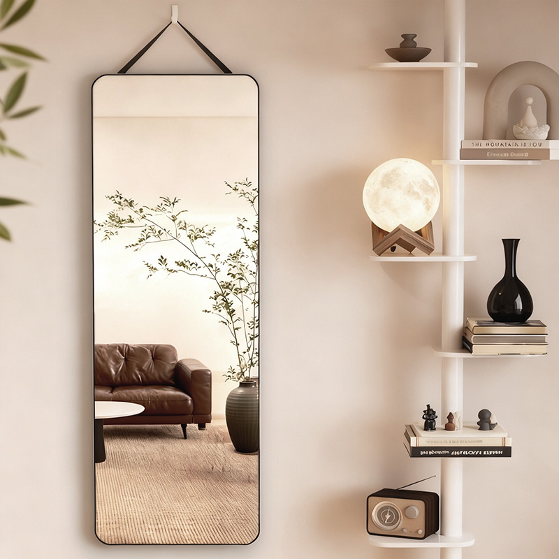 全身镜挂墙穿衣镜贴墙自粘