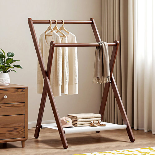 实木挂衣架落地衣帽架