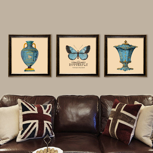 客厅装饰画玄关复古怀旧挂画