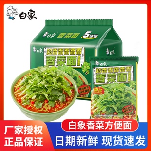 白象方便面香菜面袋装辣牛肉汤底泡面免煮冲泡宿舍速食食品夜宵