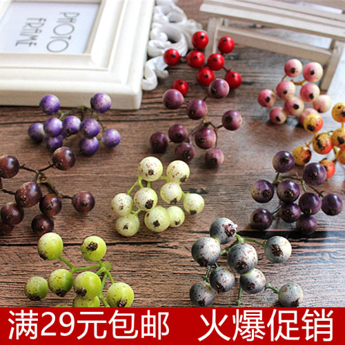 仿真森系zakka樱桃diy花环浆果