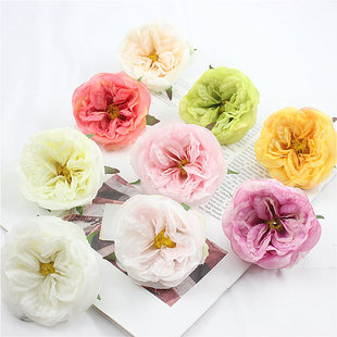 仿真茶花 花頭花胸花拍攝道具 婚慶用品絹花仿真花DIY鞋 花朵插花