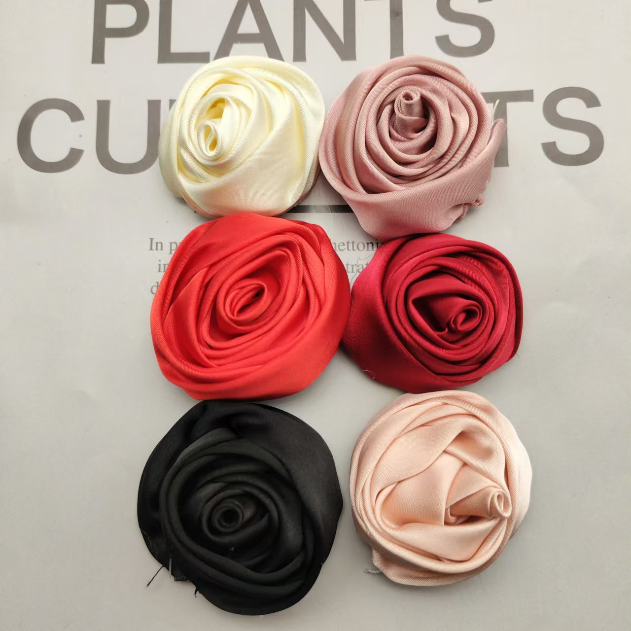 其他手工diy缎面玫瑰花苞