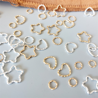 压花合金款式亮眼饰品耳环扣挂件