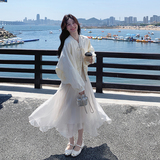 新中式国风白色棒球服外套女秋2025新款超火好看高级小众夹克上衣，女装短外套，2C066