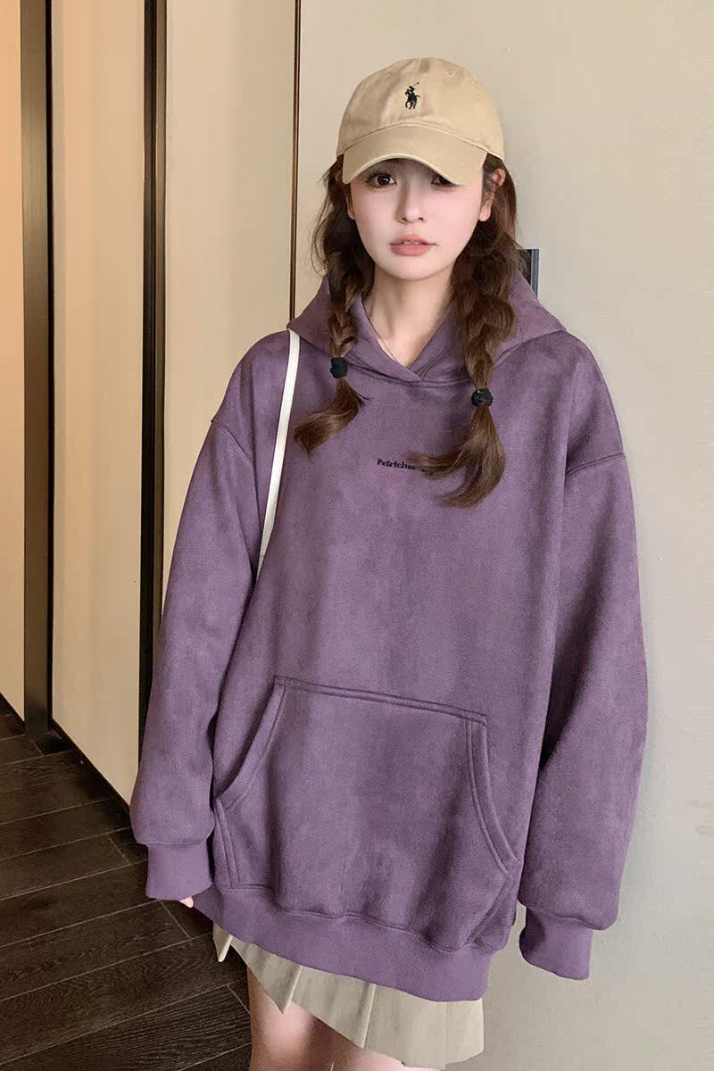 2026年秋紫色卫衣外套2C066-3715-P125-K178,女装卫衣/绒衫,2C066