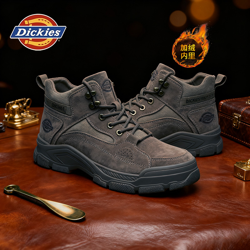 Dickies工装马丁靴男款棉鞋加绒