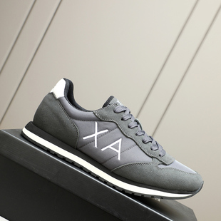 邦家尼欧洲站男鞋板鞋潮牌布面运动跑步鞋真皮休闲2025透气单鞋男