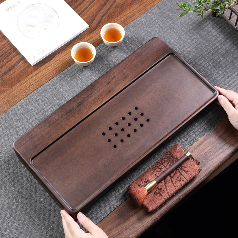 胡桃木茶盘茶台家用2025新款实木茶托盘茶具高端蓄排水茶海干泡台