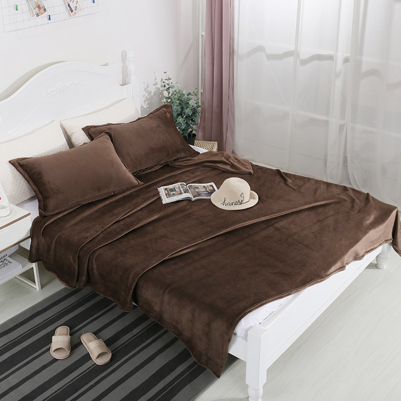 珊瑚薄款毯子加厚床单夏季冬季毛巾空调被子午睡法兰绒单人小毛毯