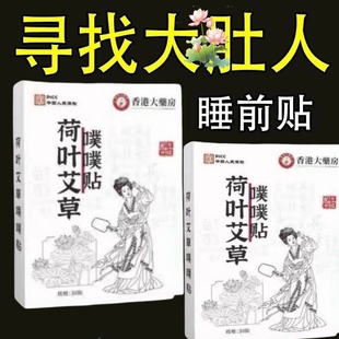 荷叶艾草噗噗贴草本祛艾草湿气贴艾灸贴草本配方肚脐贴官方正品