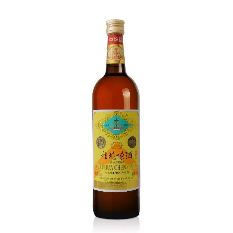 中华牌桂花陈酒桂花陈酿老北京味甜型葡萄酒（含贵腐/
