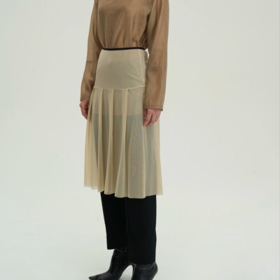 24早秋网纱两穿氛围感长裤