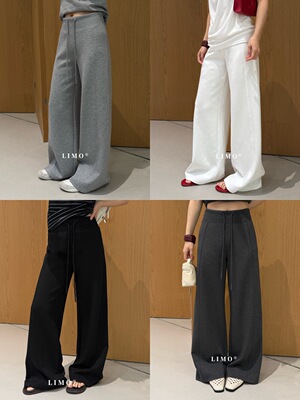 【LIMO】早春爆款升级薄款兰精天丝莫代尔lulu风松紧腰休闲裤6090