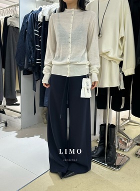 【LIMO】秋上新！简约百搭显瘦排扣中高领羊毛针织开衫30羊毛8212