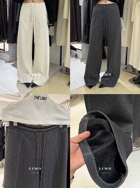 【LIMO】冬加绒加厚lulu风压线显瘦高腰休闲裤5939