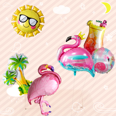 夏威夷火烈鸟造型铝膜气球