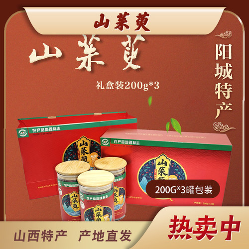 蟒河特产茱萸肉玻璃罐装山茱萸茶